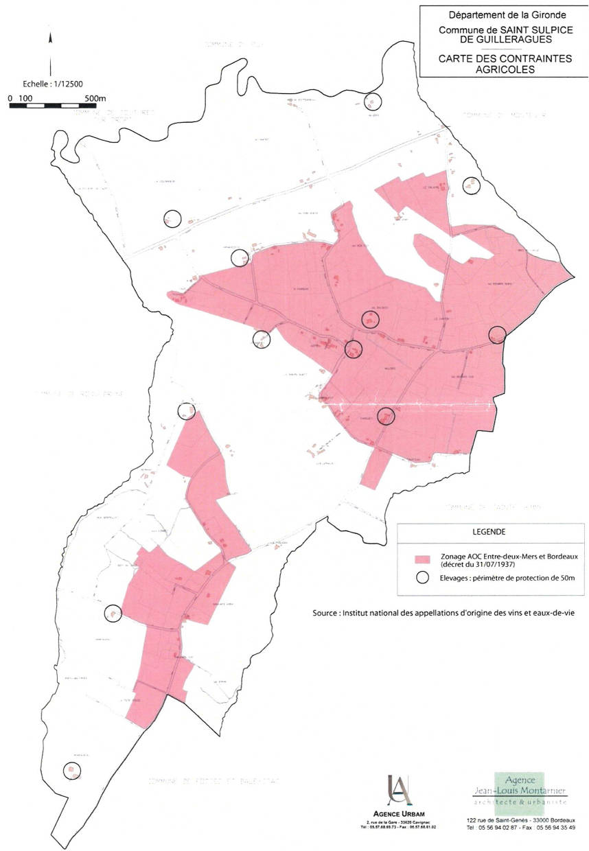 CARTE DES CONTRAINTES AGRICOLES