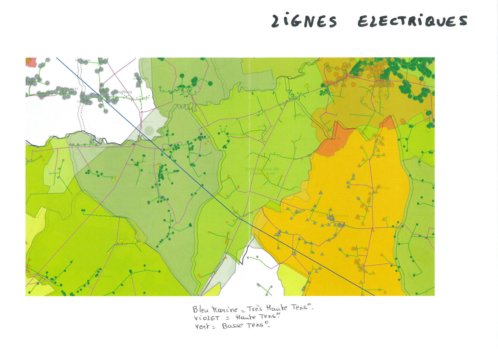 CARTE DES LIGNES ELECTRIQUES