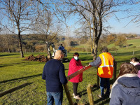 Travaux sur le parcours de santé